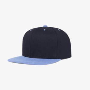 Boné aba reta azul marinho e azul claro Two color 19 - Perfil