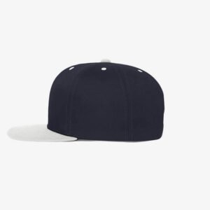 Boné aba reta azul marinho e cinza claro Two color 19 - Lateral