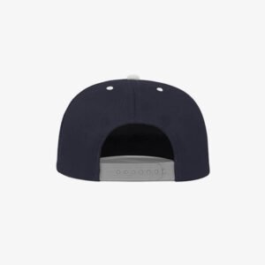 Boné aba reta azul marinho e cinza claro Two color 19 - Traseiro