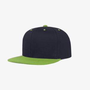 Boné aba reta azul marinho e verde oliva - Two color Perfil