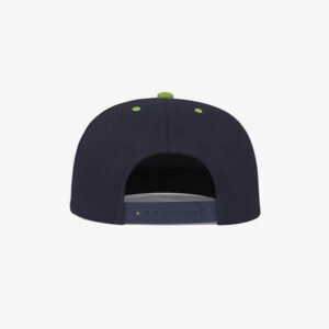 Boné aba reta azul marinho e verde oliva - Two color Traseiro