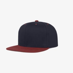 Boné aba reta azul marinho e vermelho - Two Perfil