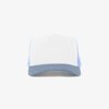 Boné trucker de tela branco e azul bebe - Frente