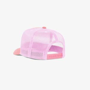 Boné trucker de tela todo rosa claro - One color perfil tr