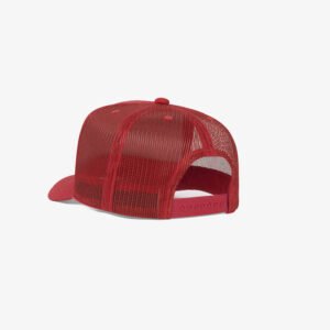 Boné trucker de tela todo vermelho - One color perfil tr