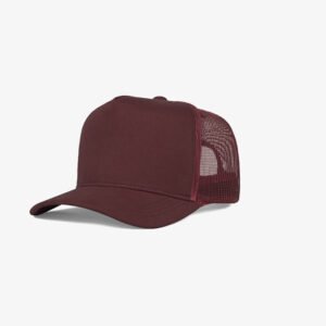 Boné trucker de tela todo vinho - One color perfil