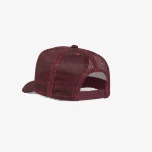Boné trucker de tela todo vinho - One color perfil tr