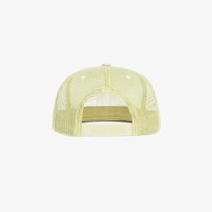 Boné aba reta bege em brim e tela - Traseiro