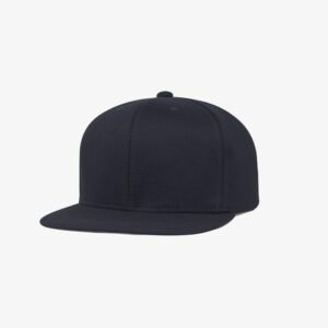 Boné aba reta em sarja azul marinho - Perfil