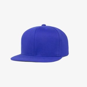 Boné aba reta em sarja azul royal - Perfil