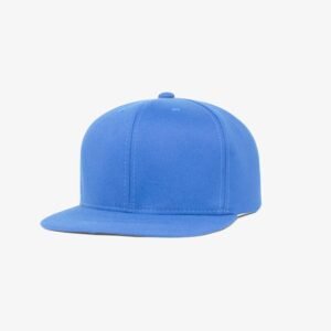 Boné aba reta em sarja azul turquesa - Perfil