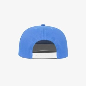 Boné aba reta em sarja azul turquesa - Traseiro