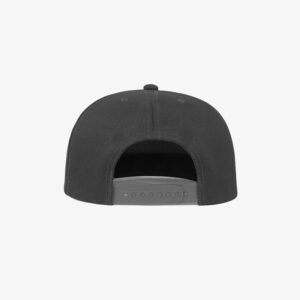 Boné aba reta em sarja cinza escuro - Traseiro