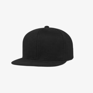 Boné aba reta em sarja preto - Perfil