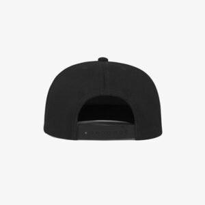 Boné aba reta em sarja preto - Traseiro