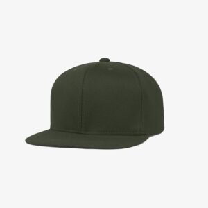 Boné aba reta em sarja verde musgo - Perfil