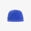 Boné five panel em veludo azul royal - Frente