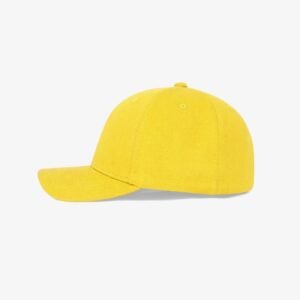 Boné flex fechado em brim amarelo 0180 - Lateral