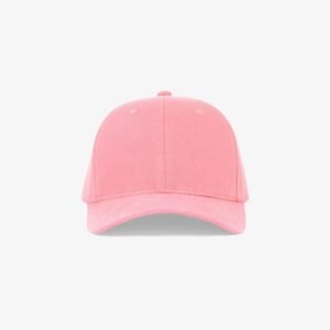 Boné flex em brim rosa claro - Frente