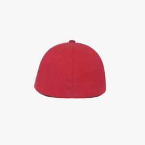 Boné flex fechado em brim vermelho - Traseiro