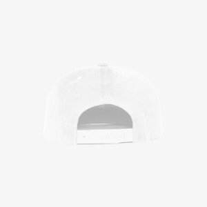 Boné snapback aba reta em veludo branco - Traseiro