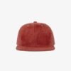 Boné snapback aba reta em veludo vermelho - Frente