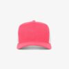 Boné trucker de sarja frente rosa fluorescente 24 e traseira de tela branca - Frente