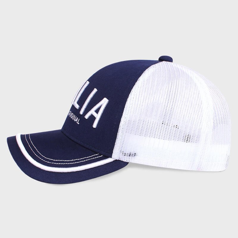 Bone basebol de tela aba curva bordado - LateralBoné basebol de tela aba curva bordado - Lateral Boné basebol de tela aba curva bordado - Lateral