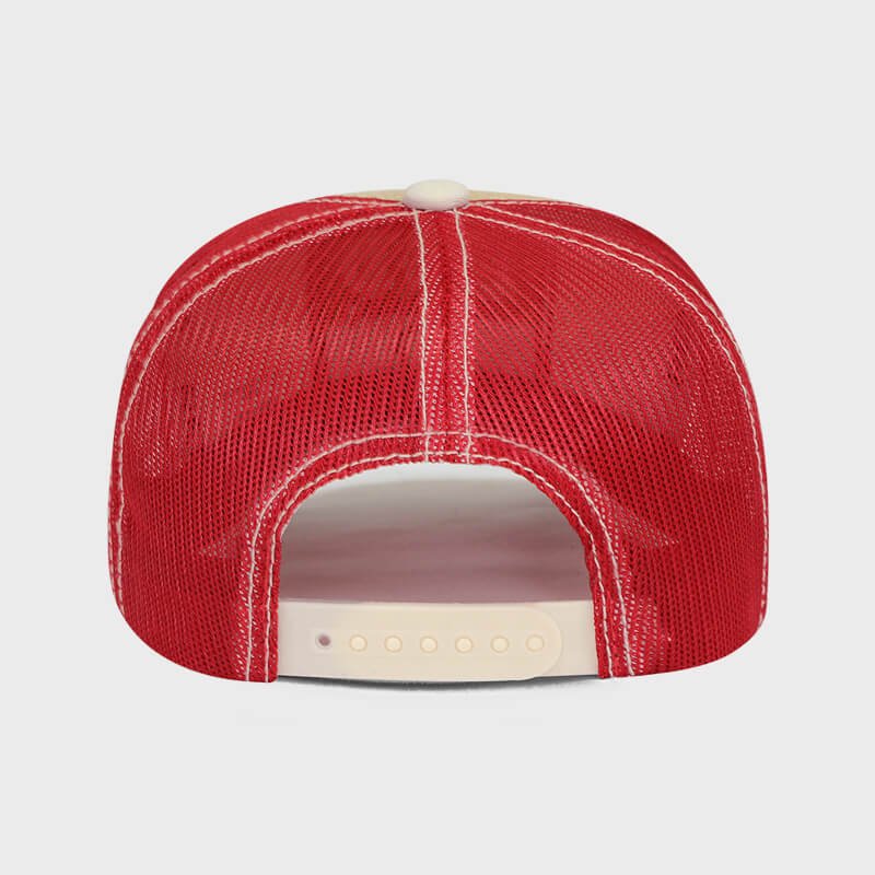 Boné trucker de tela e estopa com bordado - Traseiro Boné trucker de tela e estopa com bordado - Traseiro